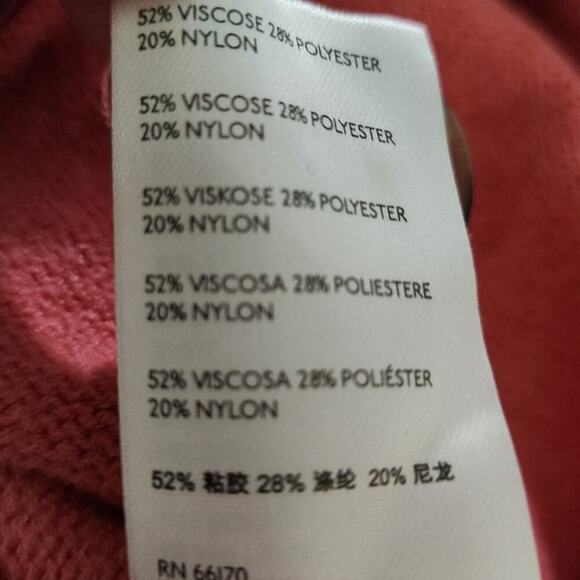 Anthropologie Margarita Sweater Pink Mock TurtleNeck Large Womens Long Sleeve - Picture 6 of 10